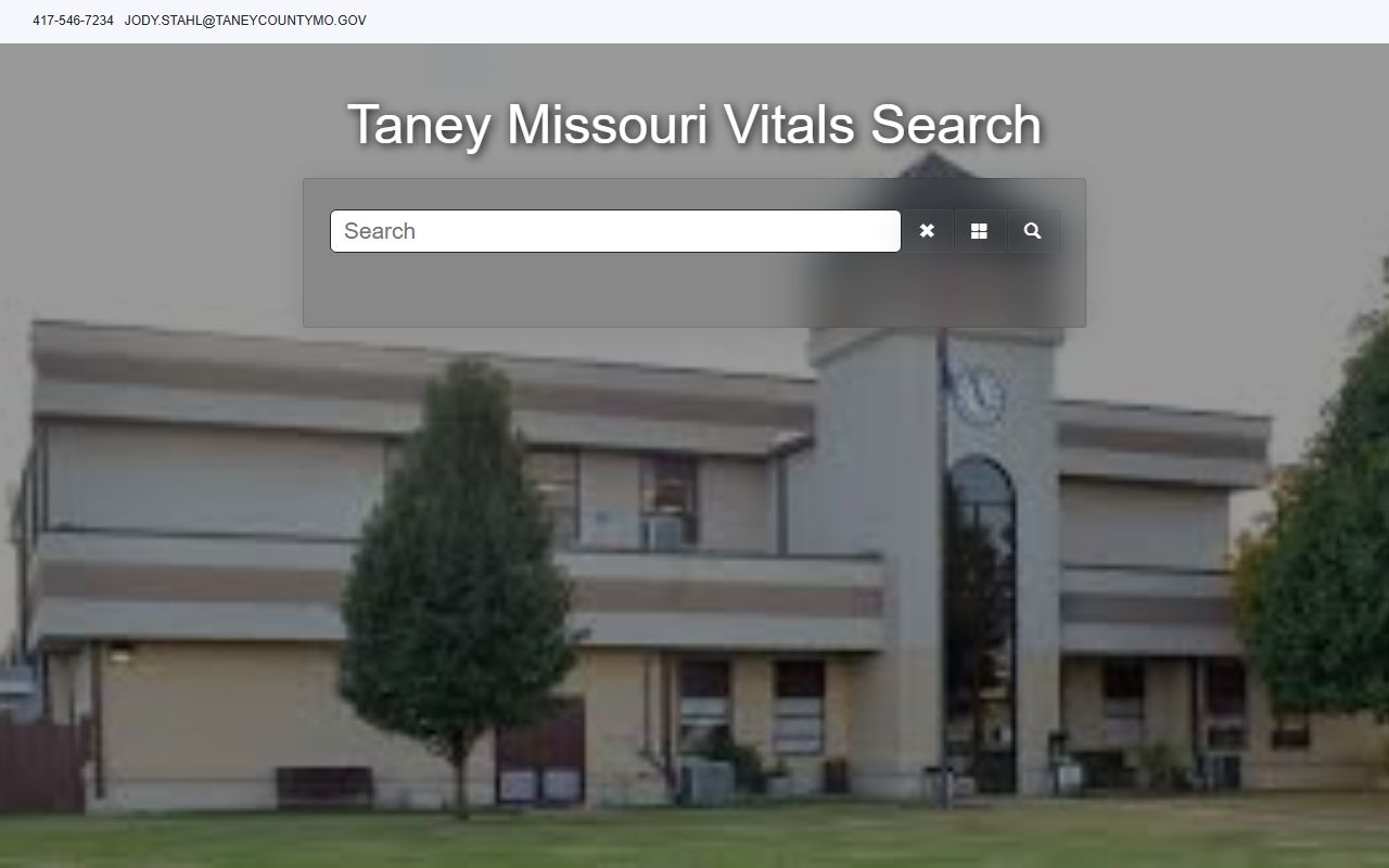 Taney County marriage and divorce records Fidlar marriage search portal