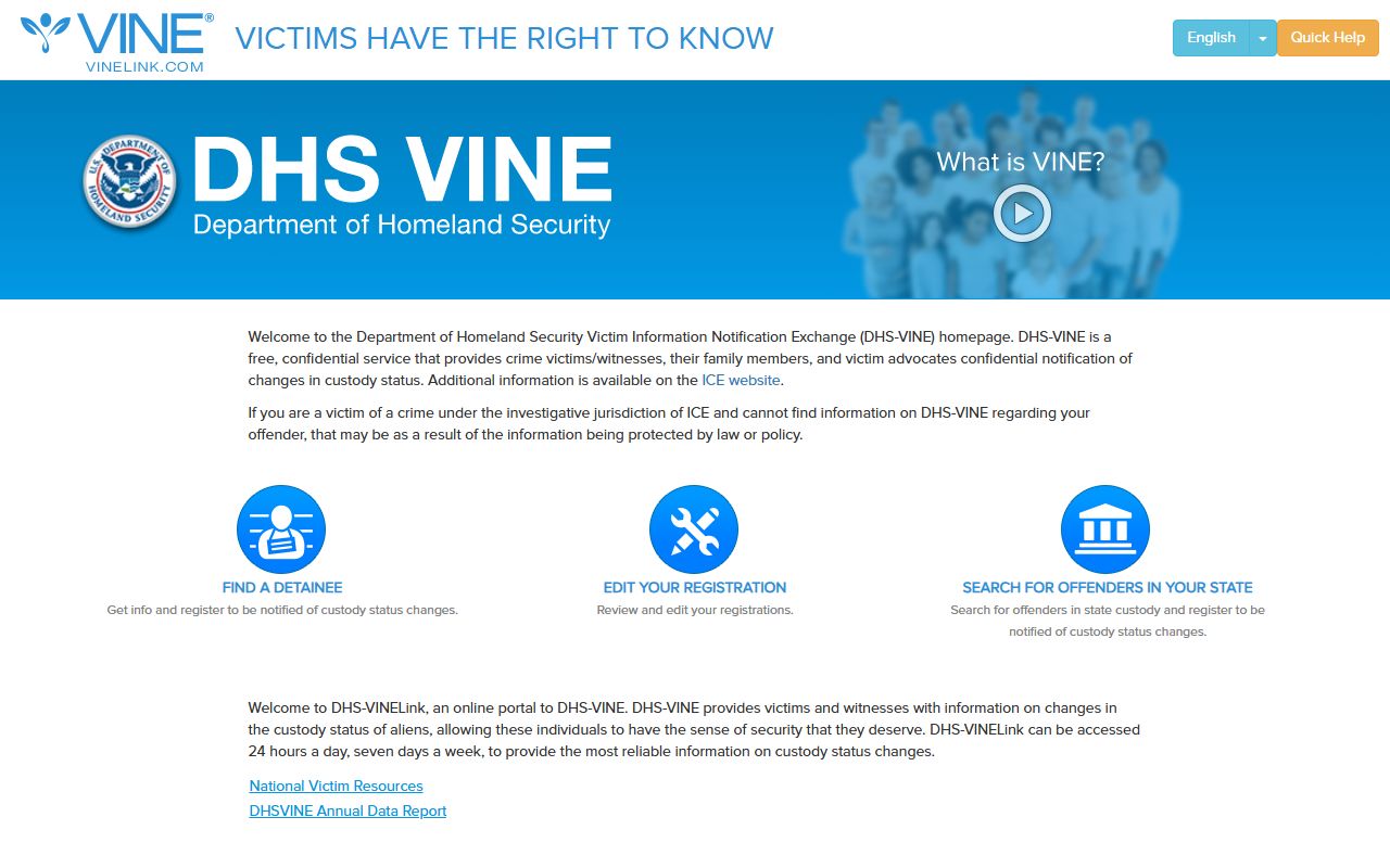 Taney County warrant records VINELink custody notification system